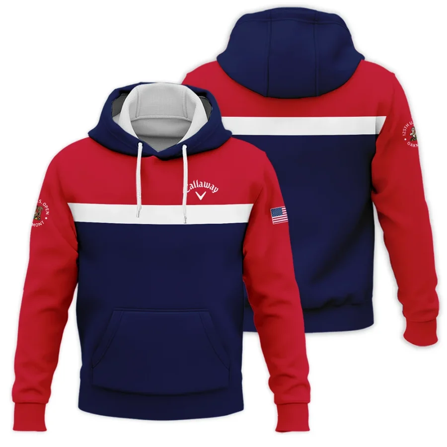 Hoodie Shirt Callaway 125th US Open Oakmont Blue Red White Background HOUSG180924A02CLWHD