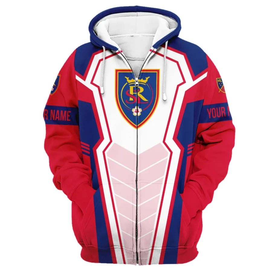 Special Release Real Salt Lake MLS Zipper Hoodie  All Over Prints QTMLS300924A1RSLZHD