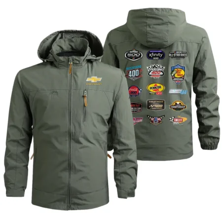 Chevrolet Collection Release Nascar Cup Series Waterproof Outdoor Jacket BLNCS12924B4