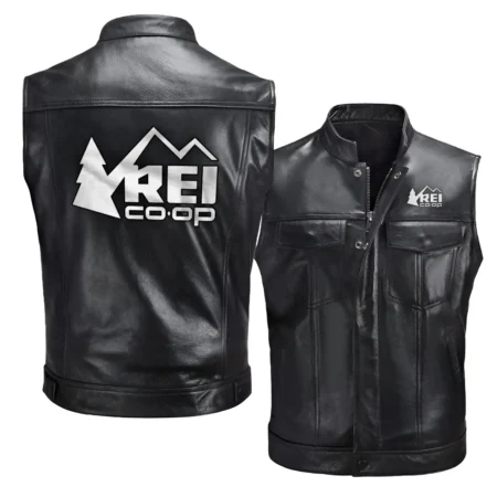 Collection Release REI Recreational Equipment Camping Brand Zipper Sleeveless Leather Jackets BLCP9924A5REI