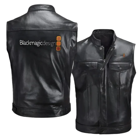 Collection Release Blackmagic Design Nature Photography Brand Zipper Sleeveless Leather Jackets BLPV9924A5BMD