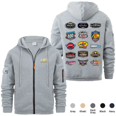 Chevrolet Collection Release Nascar Cup Series Full Zipper Hoodie BLNCS12924B6