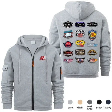 23XI Racing Collection Release Nascar Cup Series Full Zipper Hoodie BLNCS1392423XI6