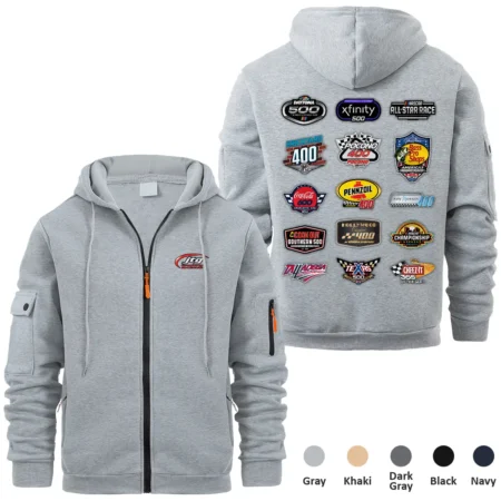 JTG Daugherty Racing Collection Release Nascar Cup Series Full Zipper Hoodie BLNCS13924JTG6