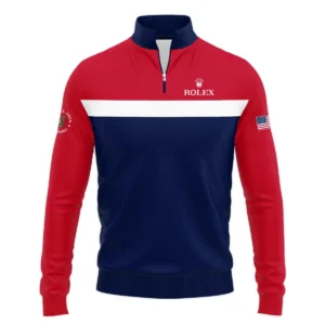 Zipper Hoodie Shirt Rolex 125th US Open Oakmont Blue Red White Background HOUSG180924A02ROXZHD