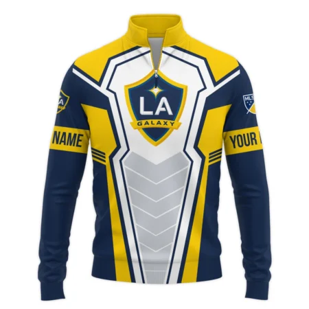 Special Release LA Galaxy MLS Quarter Zip Jacket  All Over Prints QTMLS300924A1LASWZ