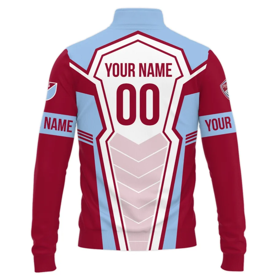 Special Release Colorado Rapids MLS Quarter Zip Jacket  All Over Prints QTMLS300924A1COLSWZ