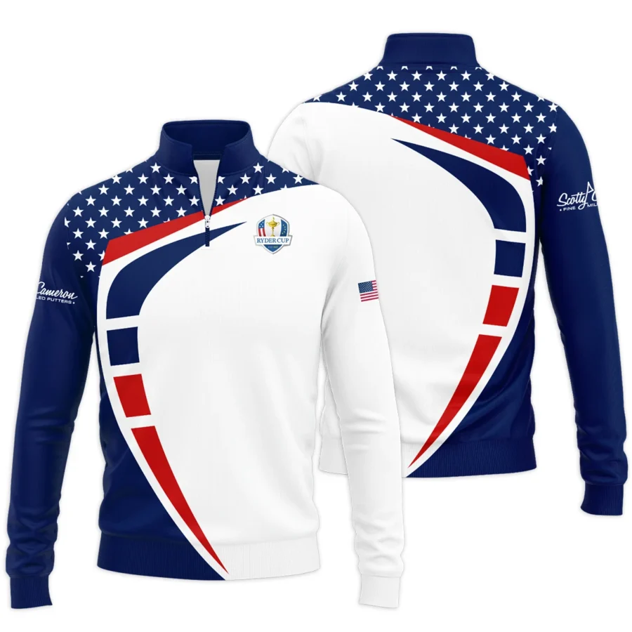 Special Release Quarter Zip Jacket Shirt Scotty Cameron 2025 Ryder Cup All Over Prints HORDC190924A01SCSWZ