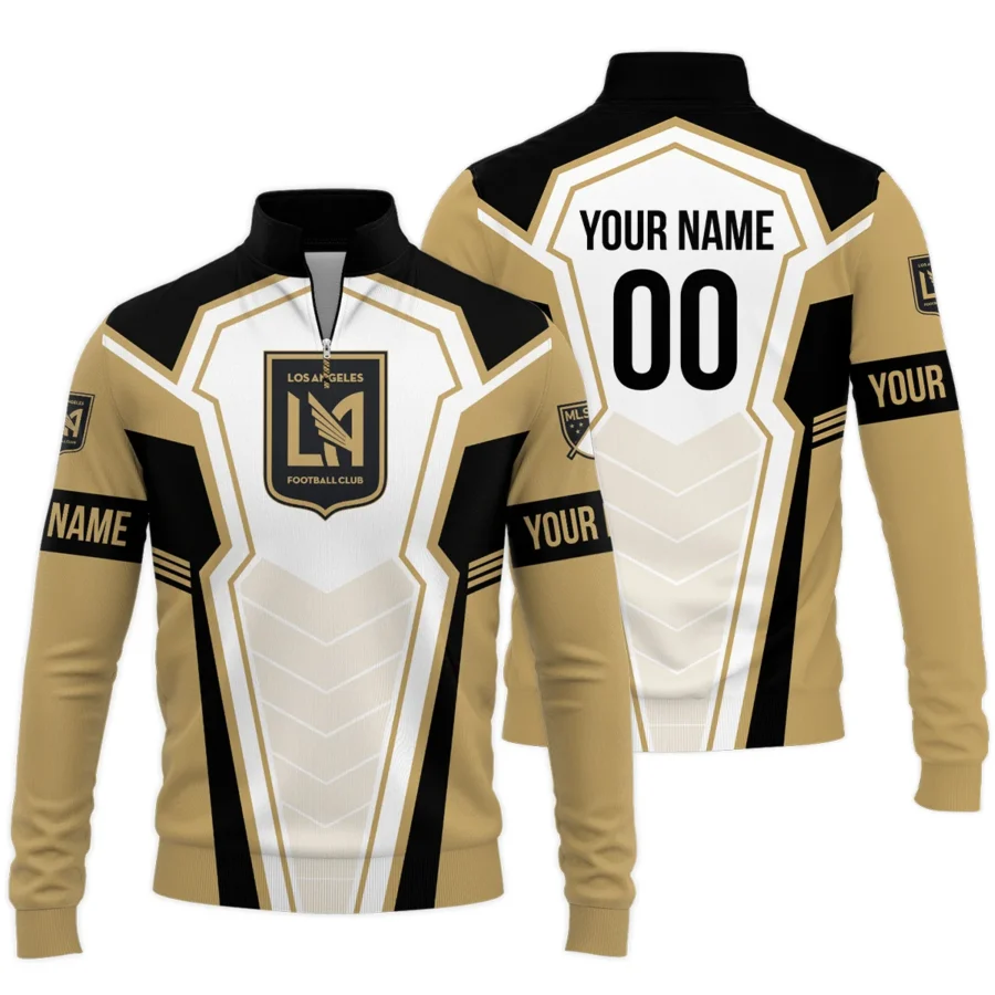 Special Release Los Angeles FC MLS Quarter Zip Jacket  All Over Prints QTMLS300924A1LAFSWZ