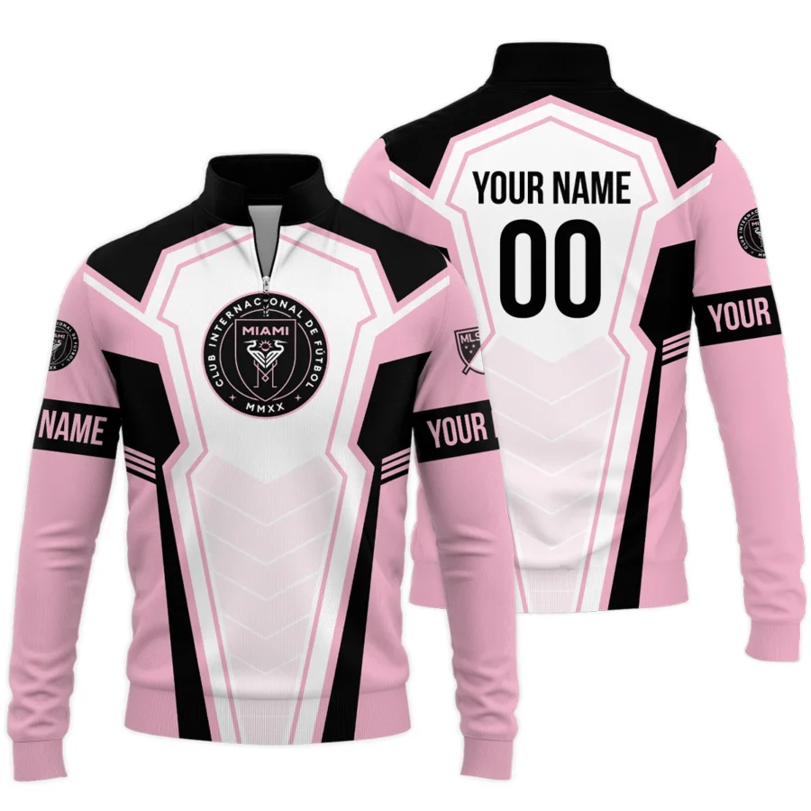 Special Release Inter Miami MLS Quarter Zip Jacket  All Over Prints QTMLS300924A1MIASWZ