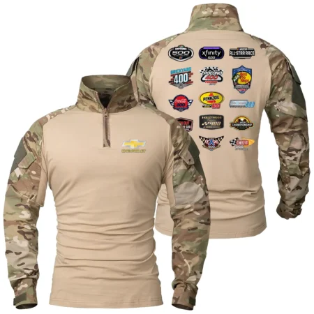 Chevrolet Collection Release Nascar Cup Series Patchable Military Combat Shirt Long Sleeve BLNCS12924B7