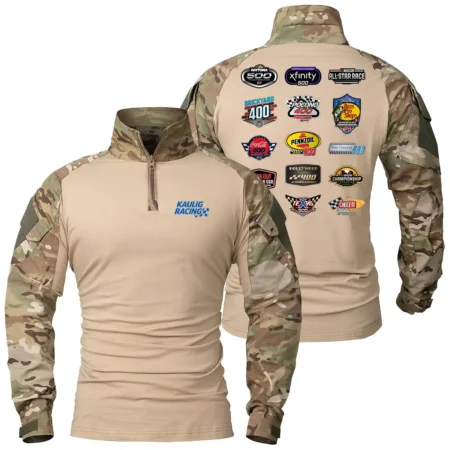 Kaulig Racing Collection Release Nascar Cup Series Patchable Military Combat Shirt Long Sleeve BLNCS13924KR7