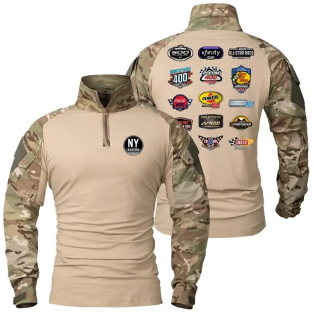 NY Racing Team Collection Release Nascar Cup Series Patchable Military Combat Shirt Long Sleeve BLNCS13924NRT7