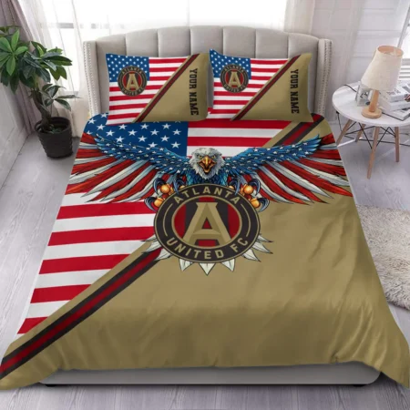 Eagle U.S Flag MLS Atlanta United Exclusive All Over Prints BLMLS101024A1ATLSJT - Bedding Set