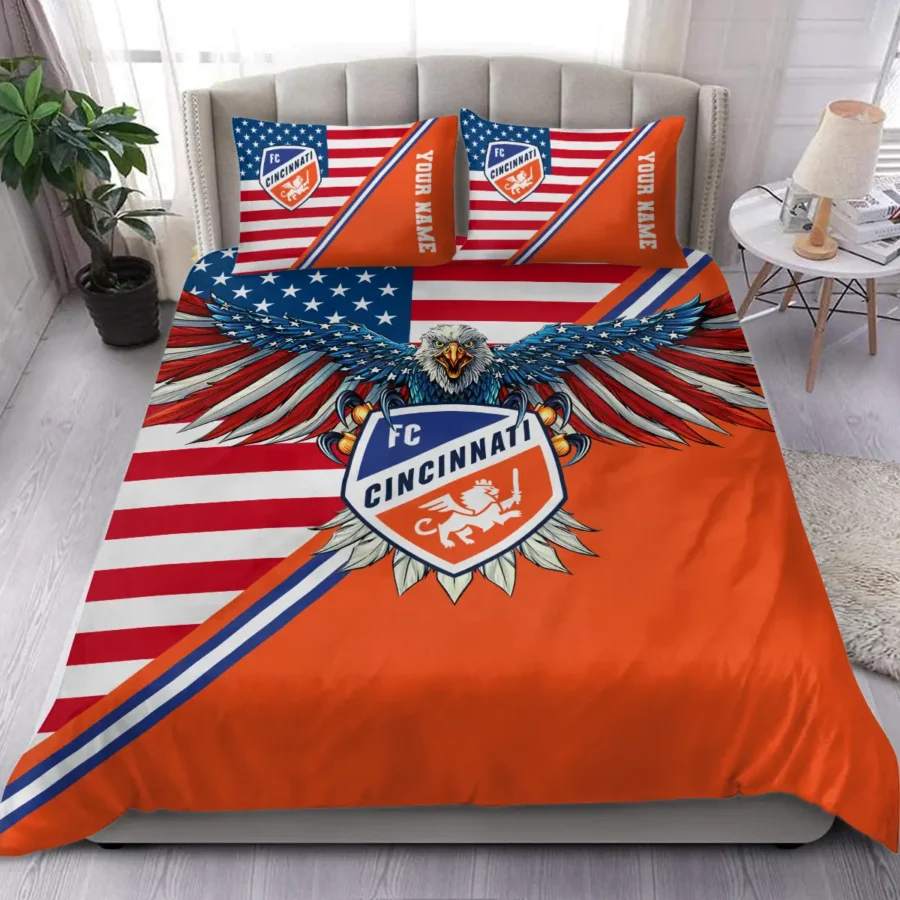 Eagle U.S Flag MLS Cincinnati Exclusive All Over Prints BLMLS101024A1CINSJT - Bedding Set