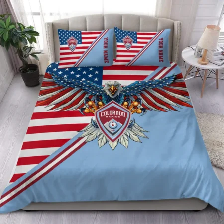 Eagle U.S Flag MLS Colorado Rapids Exclusive All Over Prints BLMLS101024A1COLSJT - Bedding Set