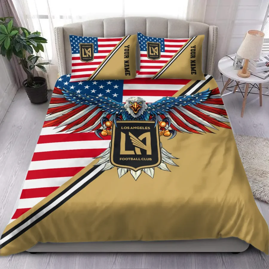 Eagle U.S Flag MLS Los Angeles FC Exclusive All Over Prints BLMLS101024A1LAFSJT - Bedding Set