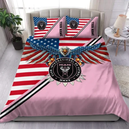 Eagle U.S Flag MLS Inter Miami Exclusive All Over Prints BLMLS101024A1MIASJT - Bedding Set