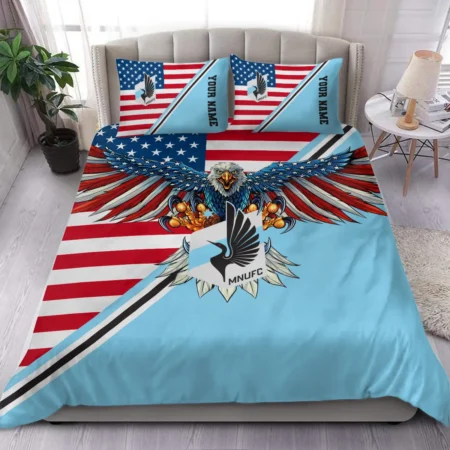 Eagle U.S Flag MLS Minnesota United Exclusive All Over Prints BLMLS101024A1MINSJT - Bedding Set