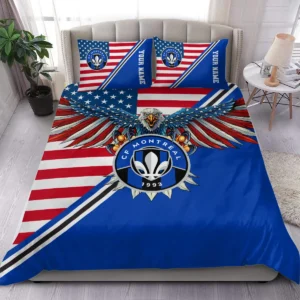 Eagle U.S Flag MLS New England Exclusive All Over Prints BLMLS101024A1NESJT - Bedding Set