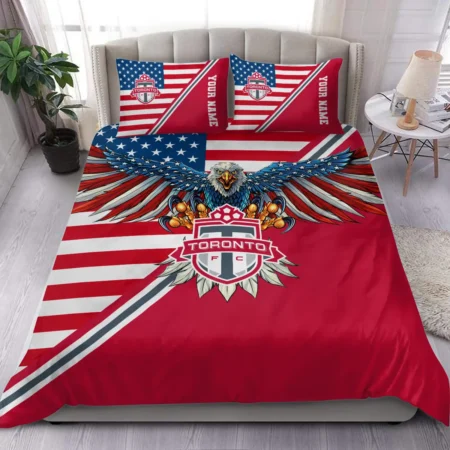 Eagle U.S Flag MLS Toronto FC Exclusive All Over Prints BLMLS101024A1TORSJT - Bedding Set