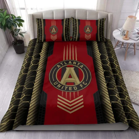 Abstract Geometric Pattern MLS Atlanta United Exclusive All Over Prints BLMLS101024A2ATLSJT - Bedding Set