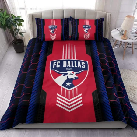 Abstract Geometric Pattern MLS FC Dallas Exclusive All Over Prints BLMLS101024A2DALSJT - Bedding Set