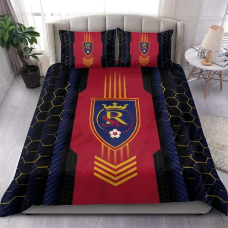 Abstract Geometric Pattern MLS Real Salt Lake Exclusive All Over Prints BLMLS101024A2RSLSJT - Bedding Set