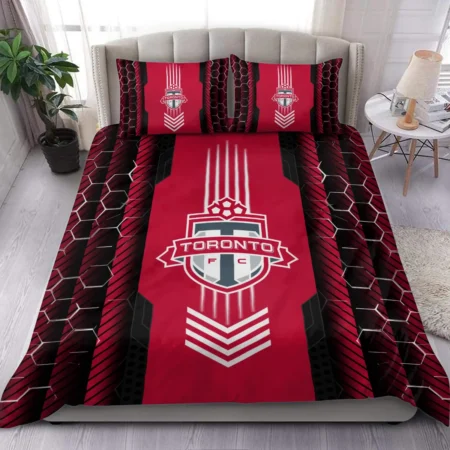 Abstract Geometric Pattern MLS Toronto FC Exclusive All Over Prints BLMLS101024A2TORSJT - Bedding Set