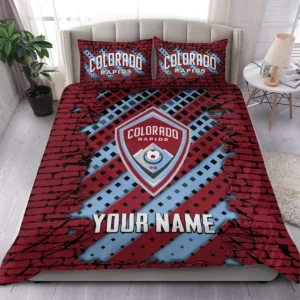 3D Breaking Wall MLS Columbus Crew Exclusive All Over Prints BLMLS111024A1CLBSJT - Bedding Set