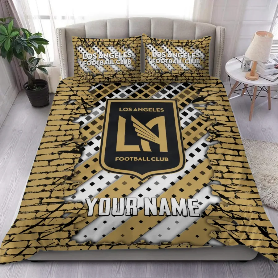 3D Breaking Wall MLS Los Angeles FC Exclusive All Over Prints BLMLS111024A1LAFSJT - Bedding Set