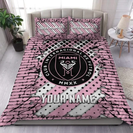 3D Breaking Wall MLS Inter Miami Exclusive All Over Prints BLMLS111024A1MIASJT - Bedding Set