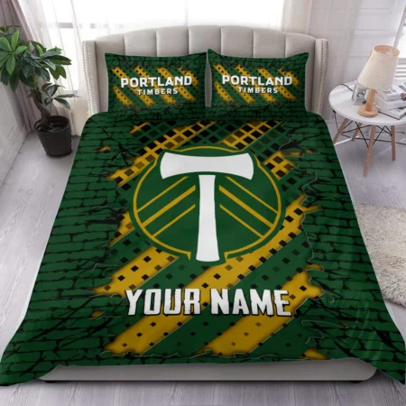 Breaking Wall MLS Portland Timbers Exclusive All Over Prints BLMLS111024A1PORSJT - Bedding Set