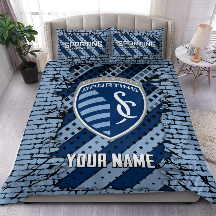 Breaking Wall MLS Sporting Kansas City Exclusive All Over Prints BLMLS111024A1SKCSJT - Bedding Set