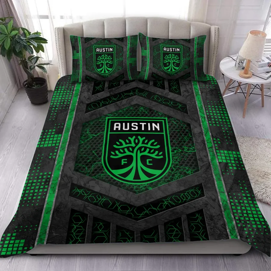 MLS Austin FC Exclusive All Over Prints BLMLS111024A2ATXSJT - Bedding Set