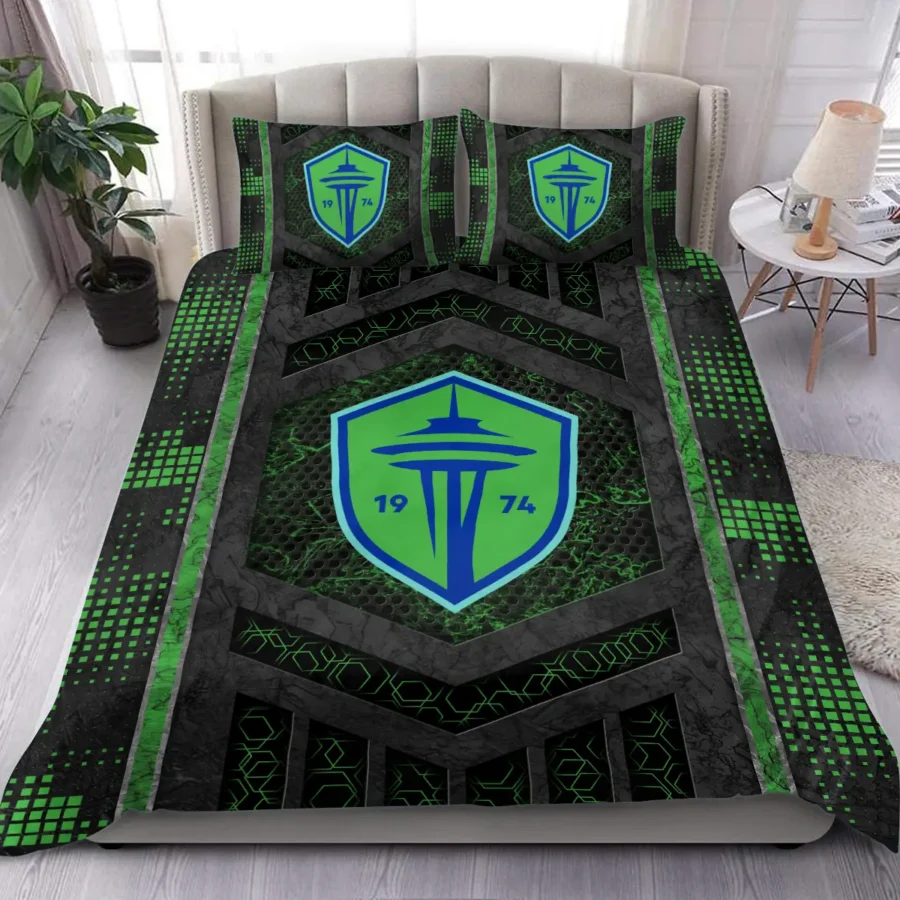 3D Breaking Wall MLS Seattle Sounders Exclusive All Over Prints BLMLS111024A2SEASJT - Bedding Set