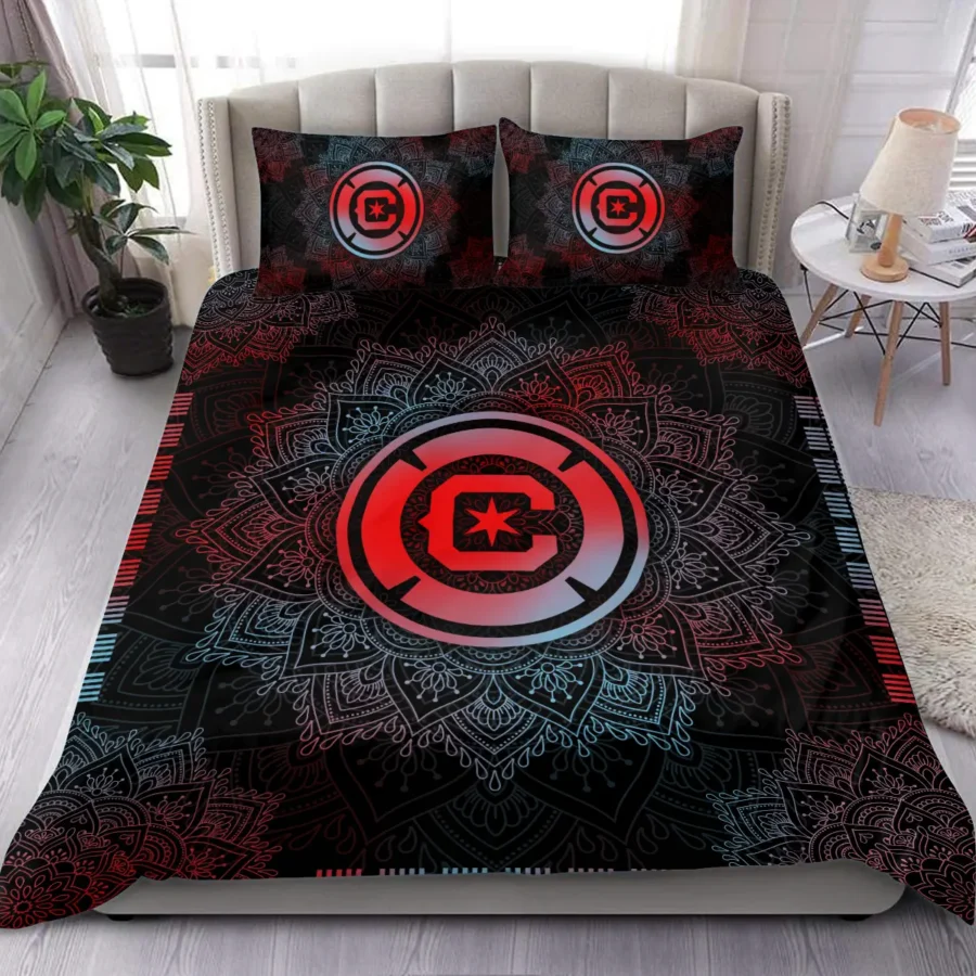 Mandala Pattern MLS Chicago Fire Exclusive All Over Prints BLMLS121024A1CHISJT - Bedding Set