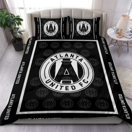 Black And White Style MLS Atlanta United Exclusive All Over Prints BLMLS121024A2ATLSJT - Bedding Set