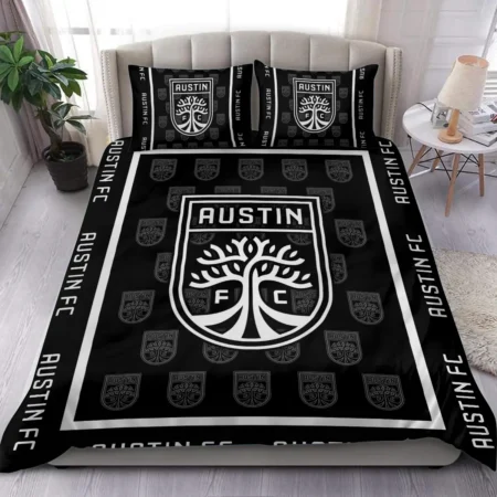 Black And White Style MLS Austin FC Exclusive All Over Prints BLMLS121024A2ATXSJT - Bedding Set