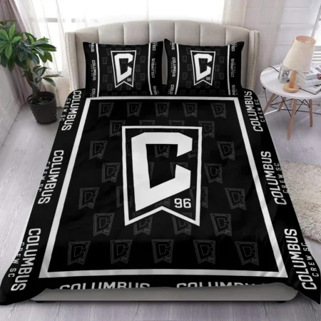 Black And White Style MLS Columbus Crew Exclusive All Over Prints BLMLS121024A2CLBSJT - Bedding Set