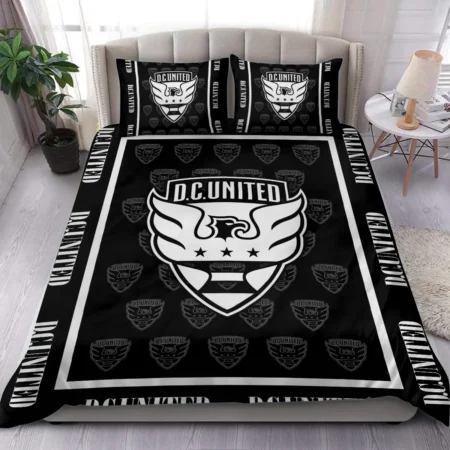 Black And White Style MLS DC United Exclusive All Over Prints BLMLS121024A2DCSJT - Bedding Set