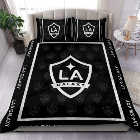 Black And White Style MLS LA Galaxy Exclusive All Over Prints BLMLS121024A2LASJT - Bedding Set