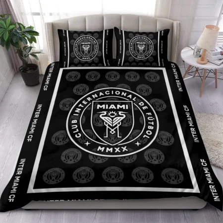 Black And White Style MLS Inter Miami Exclusive All Over Prints BLMLS121024A2MIASJT - Bedding Set