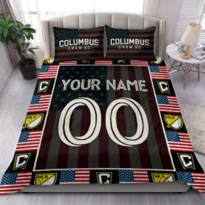 Custom Name Number US Flag MLS Cincinnati Exclusive All Over Prints BLMLS141024A1CINSJT - Bedding Set