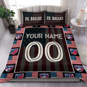 Custom Name Number US Flag MLS Charlotte Exclusive All Over Prints BLMLS141024A1CLTSJT - Bedding Set