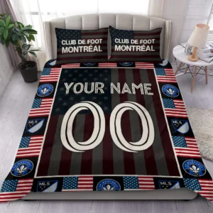 Custom Name Number US Flag MLS New England Exclusive All Over Prints BLMLS141024A1NESJT - Bedding Set