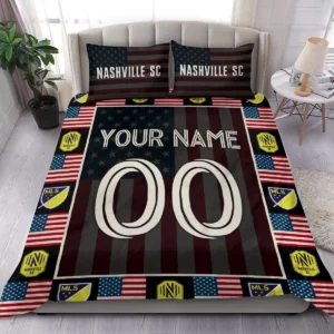 Custom Name Number US Flag MLS Orlando City Exclusive All Over Prints BLMLS141024A1ORLSJT - Bedding Set