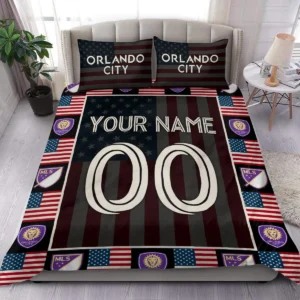 Custom Name Number US Flag MLS Nashville SC Exclusive All Over Prints BLMLS141024A1NSHSJT - Bedding Set