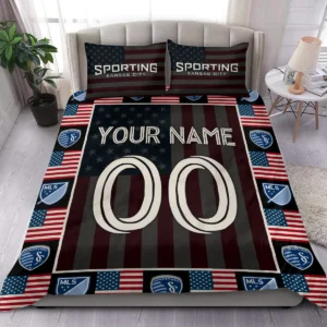 Custom Name Number US Flag MLS St. Louis City Exclusive All Over Prints BLMLS141024A1STLSJT - Bedding Set