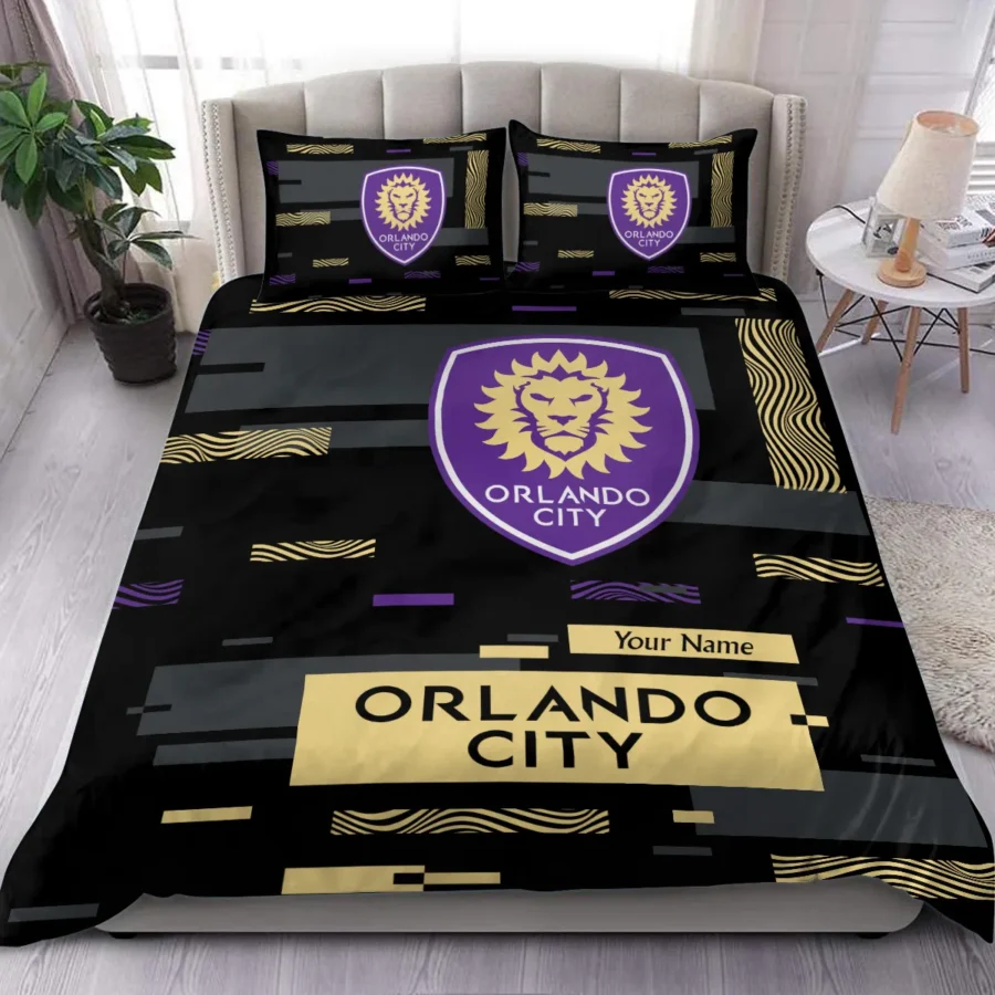 Custom Name MLS Orlando City Exclusive All Over Prints BLMLS151024A1ORLSJT - Bedding Set